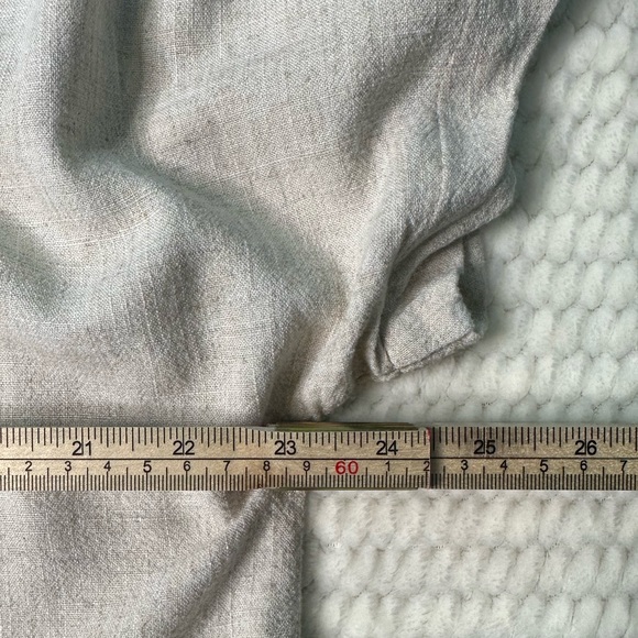 Chicos Women's popover top Short sleeve Beige Sz 2/L side buttons - Picture 5 of 11